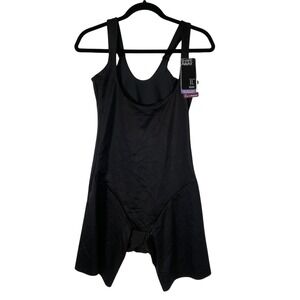 TC Fine Intimates Shape Away Black Body Briefer Firm Control Shapewear XL